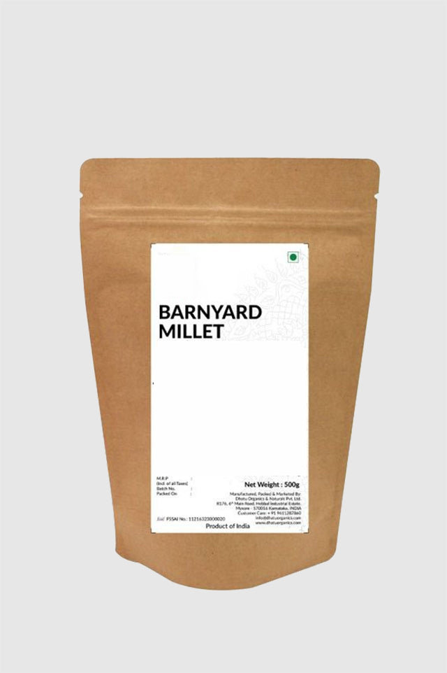 Barnyard  Millet : Soaked, Dried and Roasted