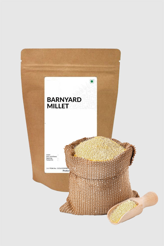 Barnyard  Millet : Soaked, Dried and Roasted