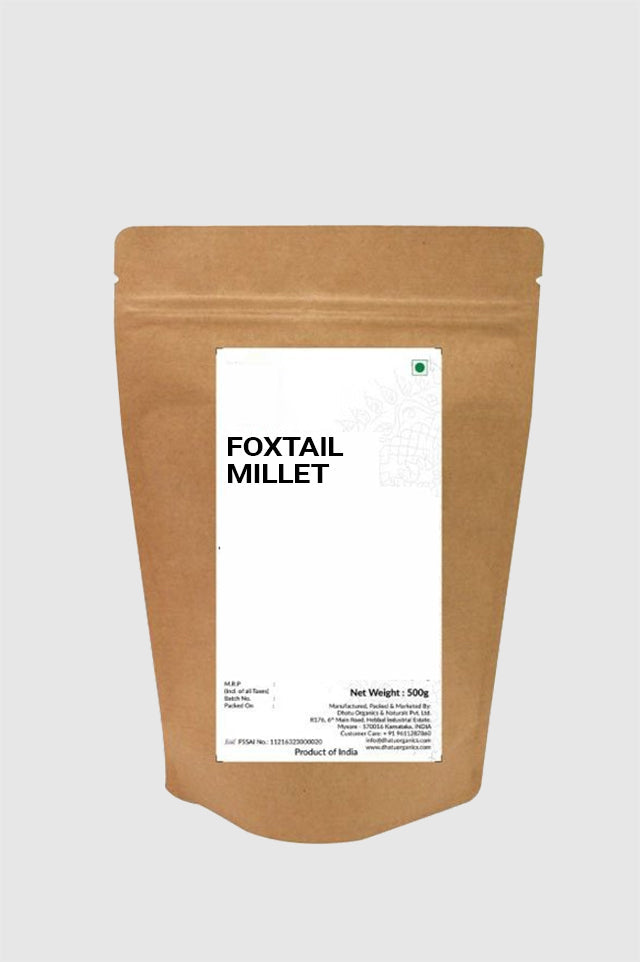 Foxtail Millet : Soaked, Dried and Roasted