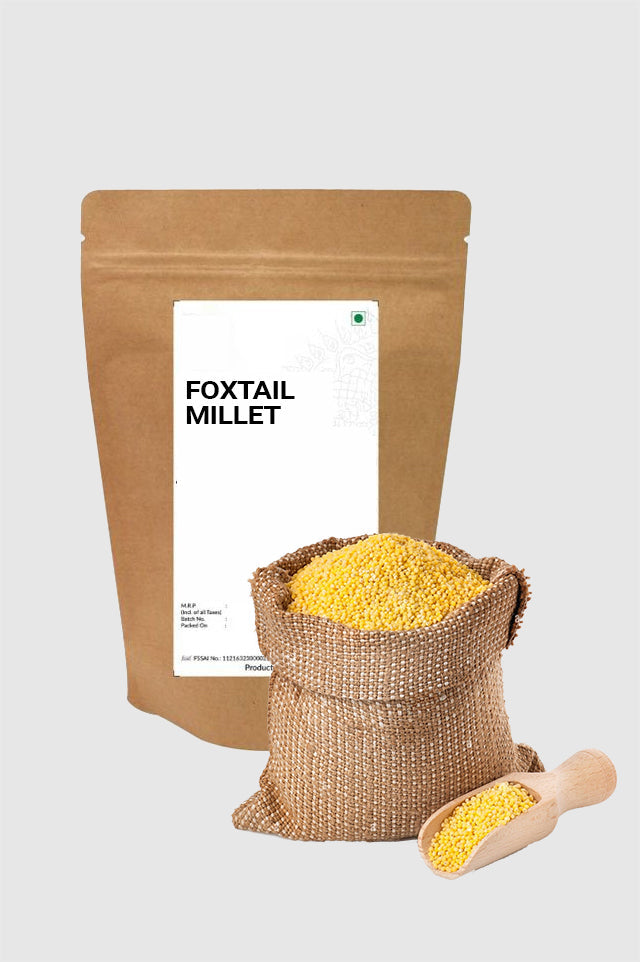 Foxtail Millet : Soaked, Dried and Roasted